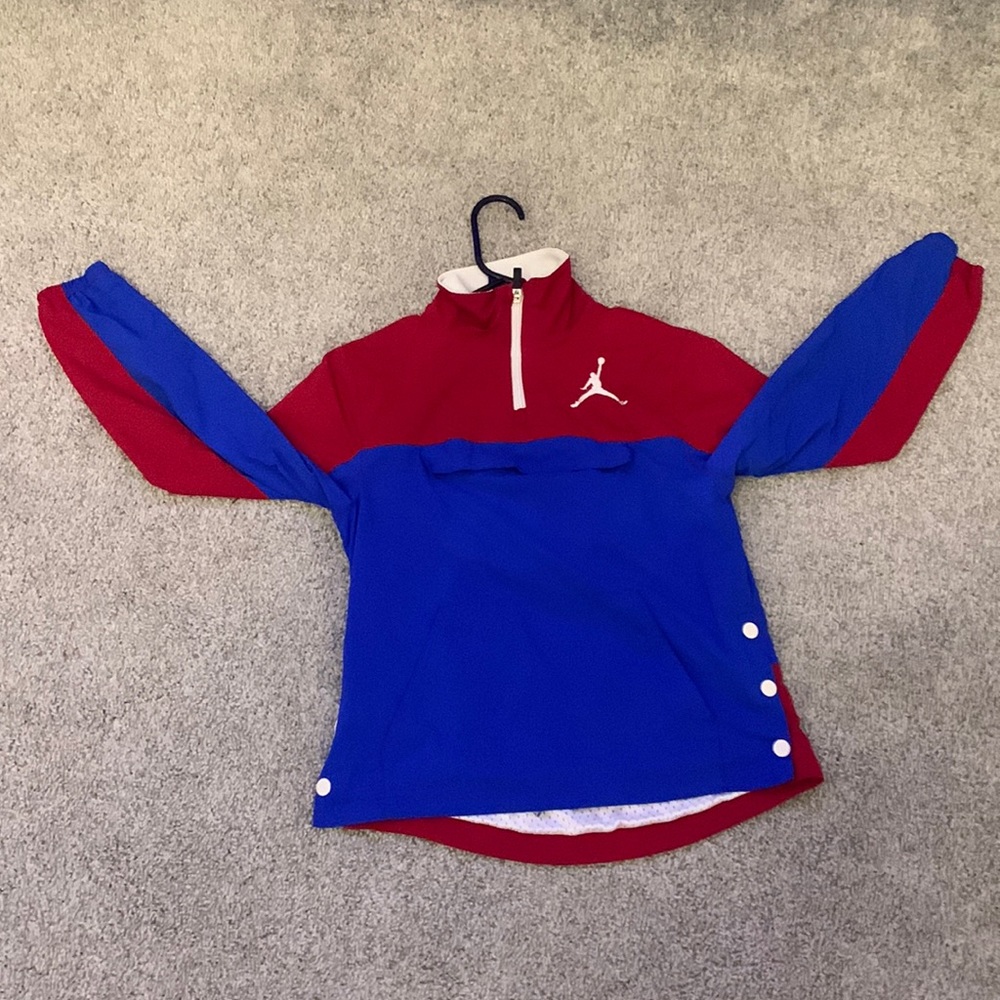 Jordan windbreaker red and blue boys